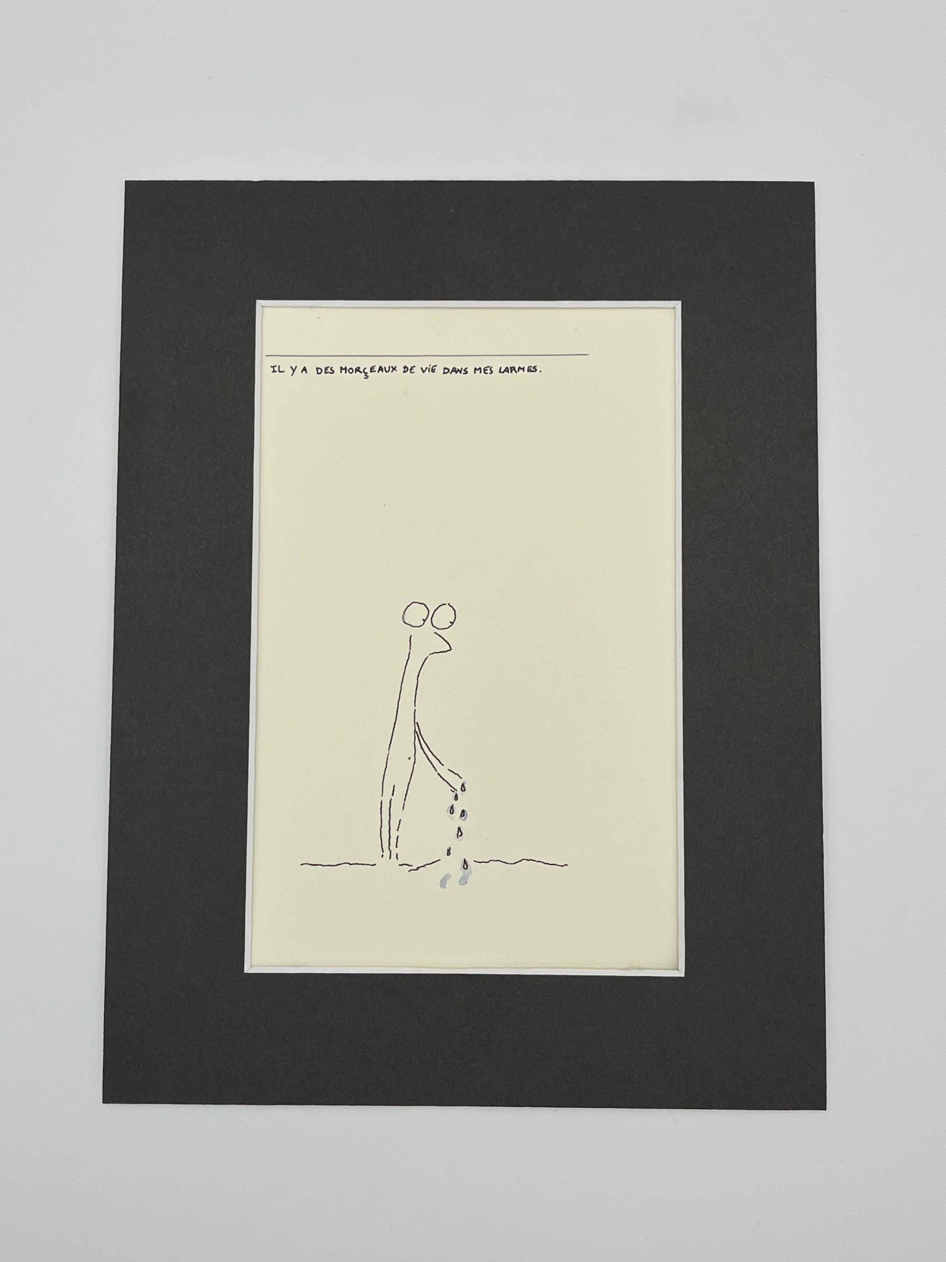 Il y a des morceaux de vie dans mes larmes