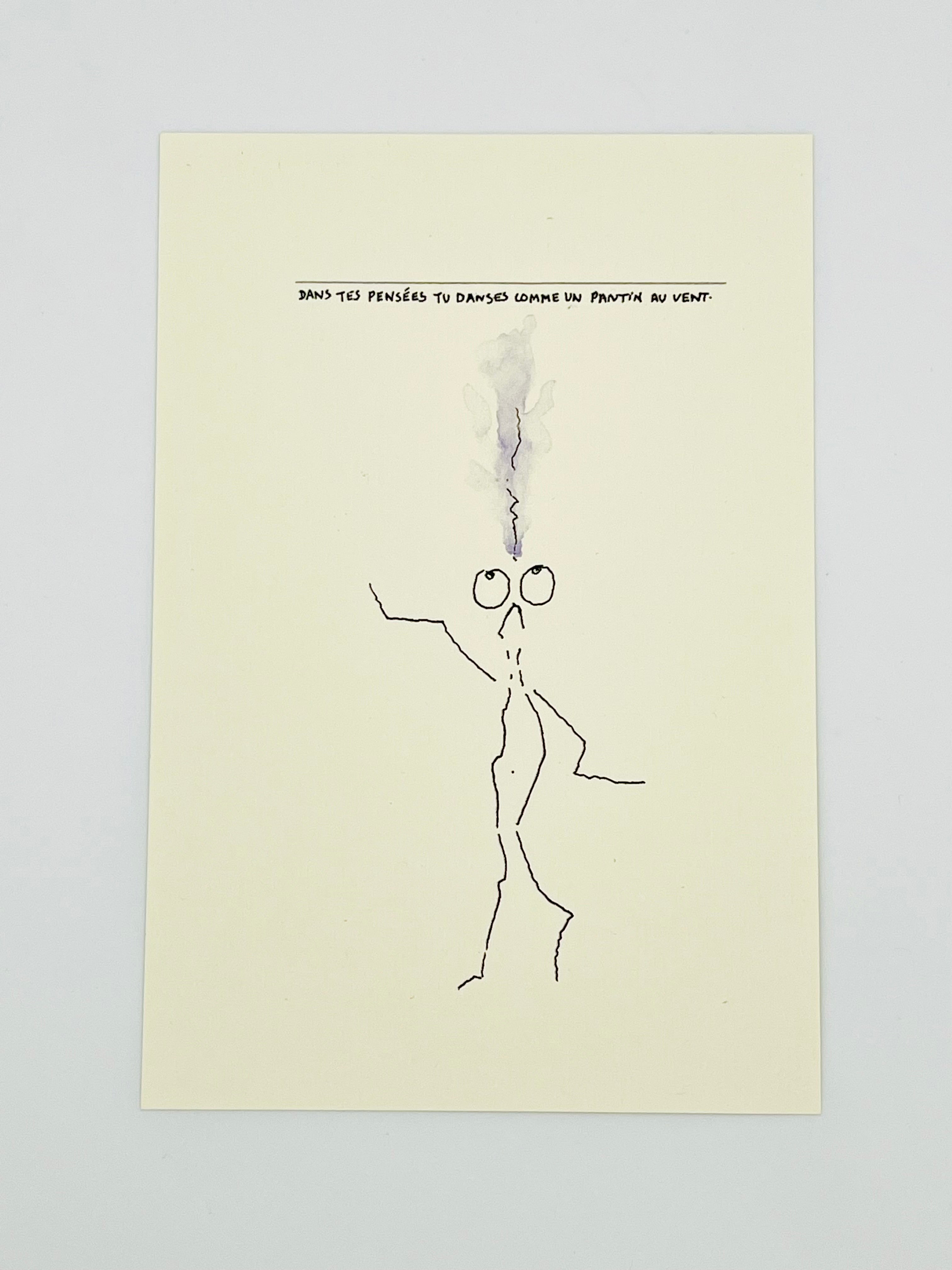 Dans tes pensées tu danses comme un pantin au vent