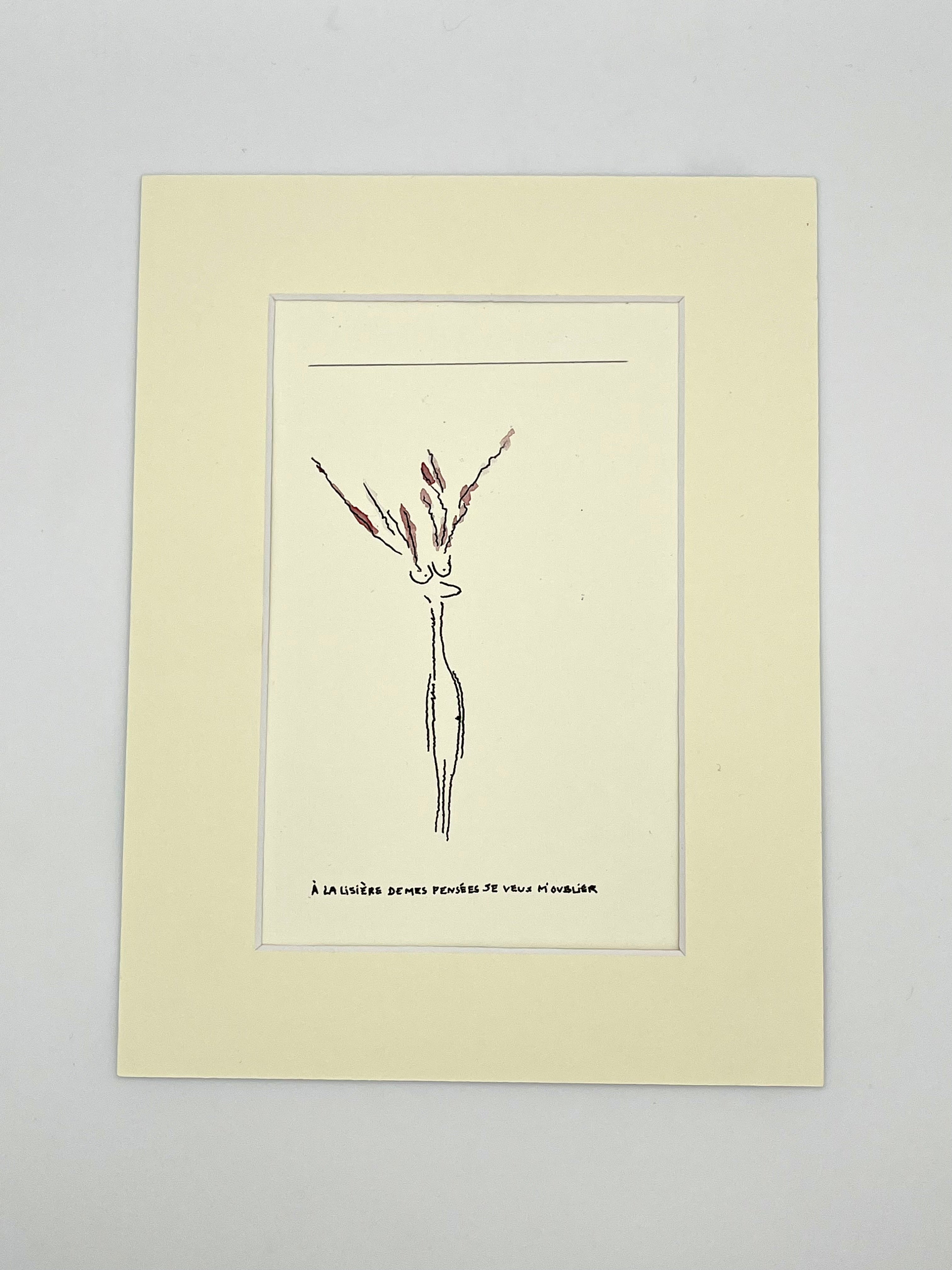 À la lisière de mes pensées je veux m’oublier