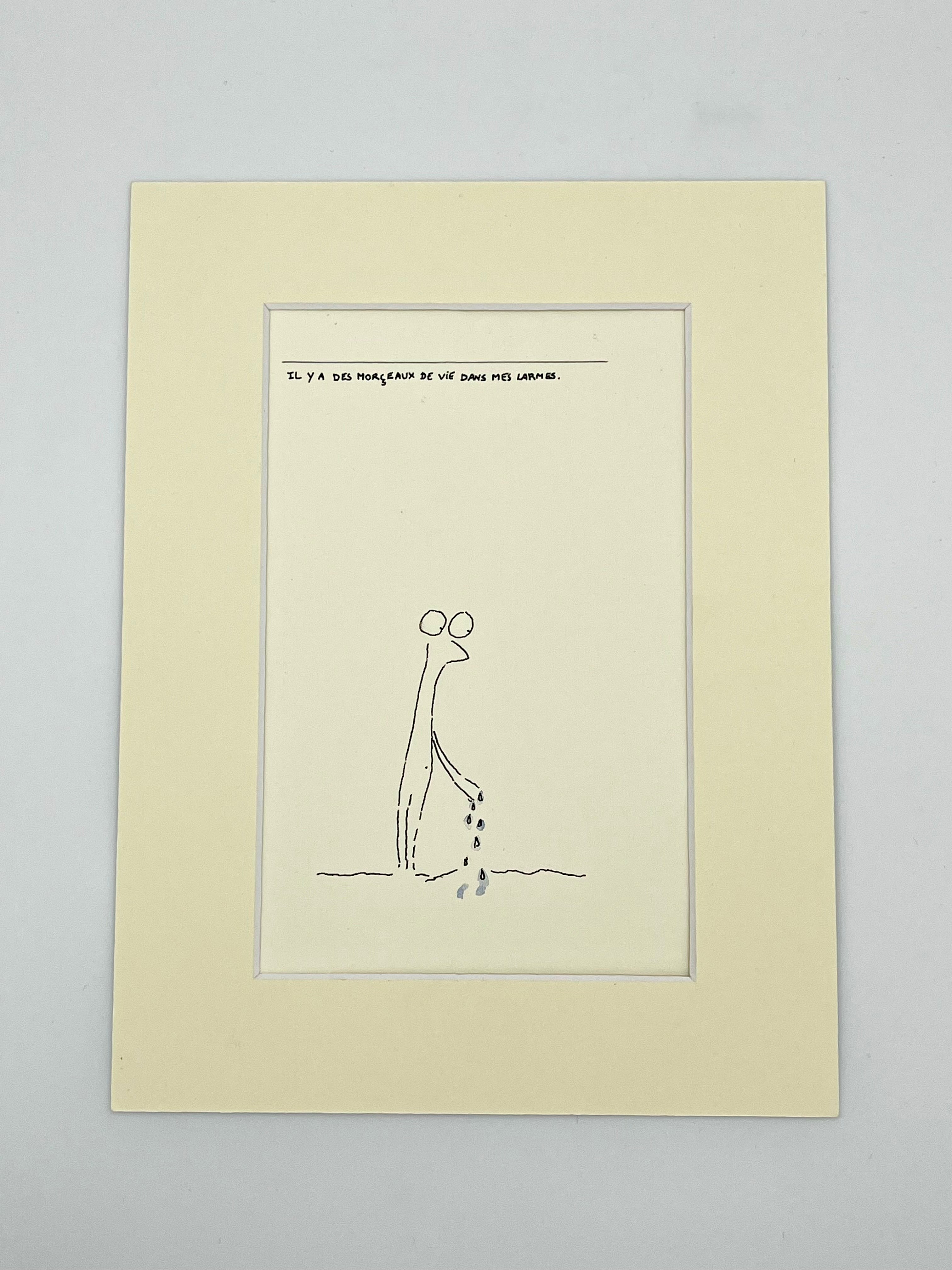 Il y a des morceaux de vie dans mes larmes