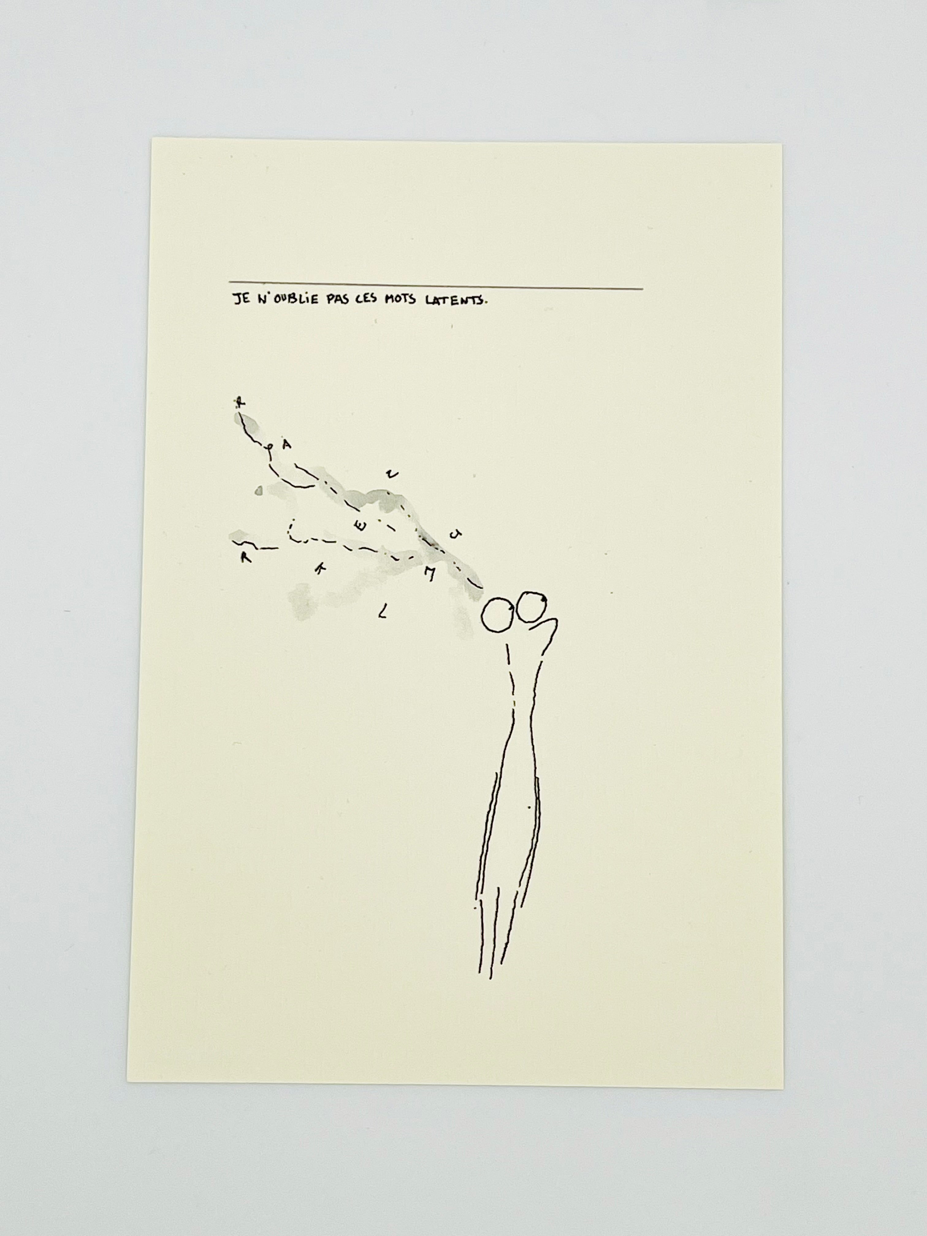 Je n’oublie pas ces mots latents