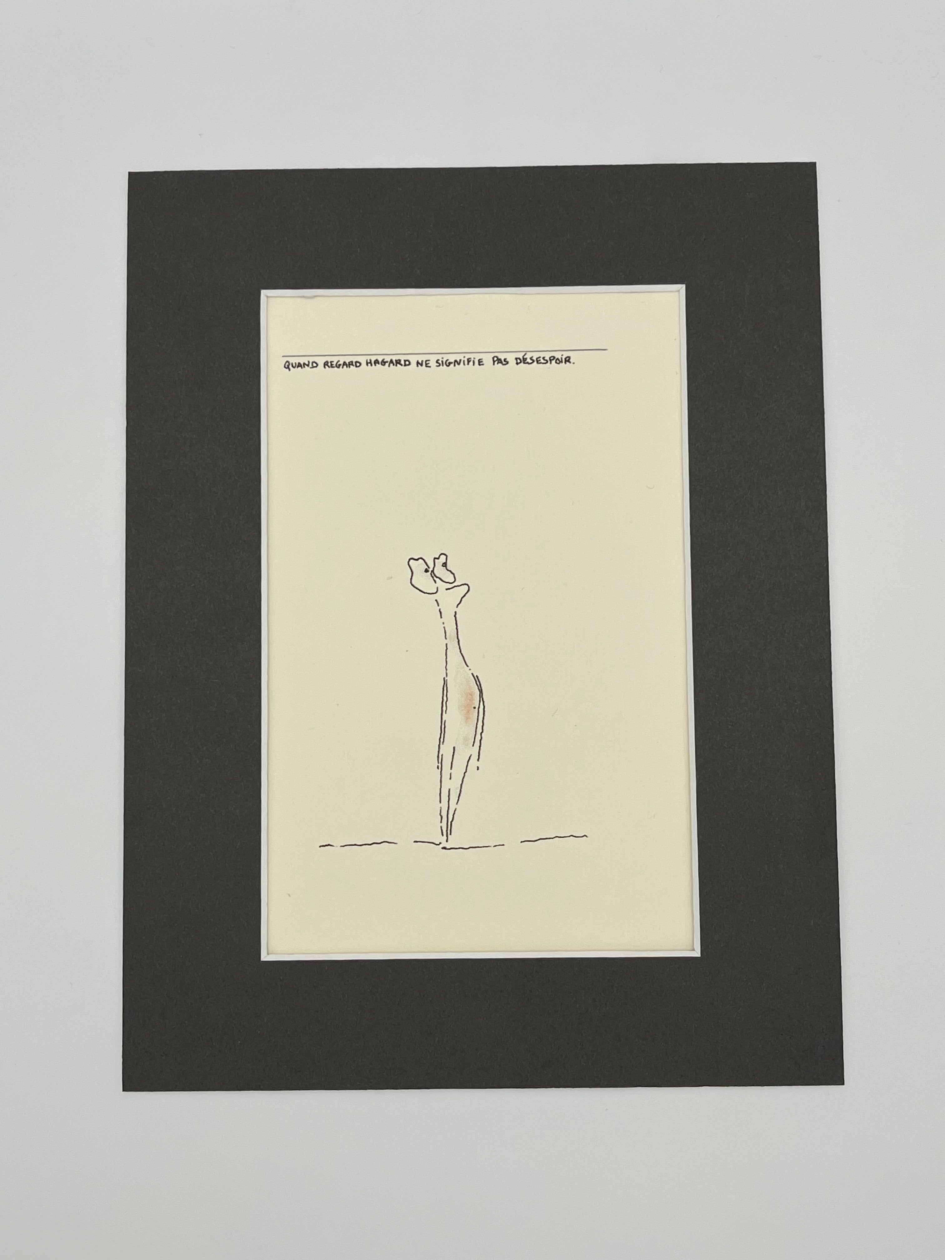 Quand regard hagard ne signifie pas désespoir