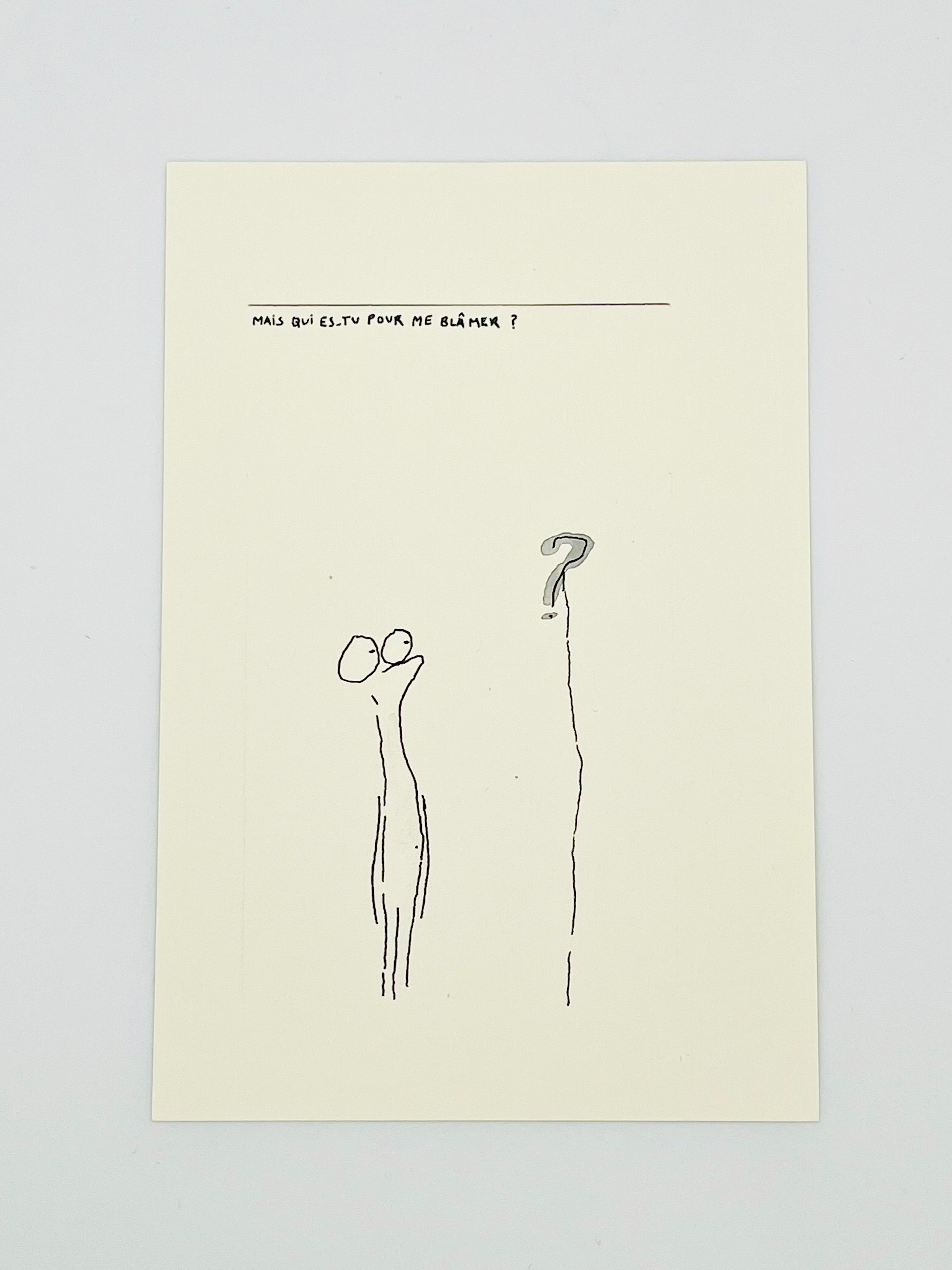 Mais qui es-tu pour me blâmer