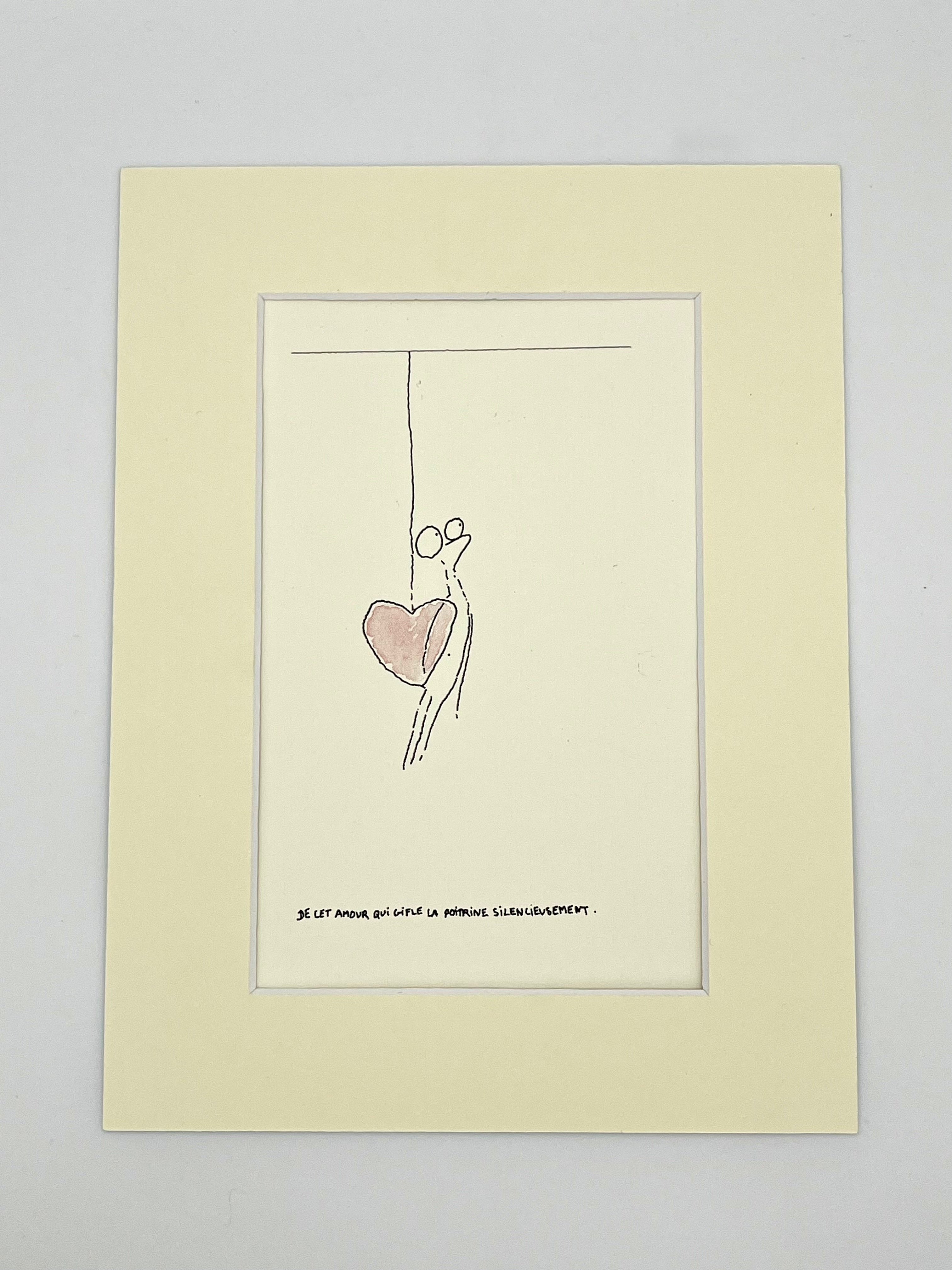 De cet amour qui gifle la poitrine silencieusement