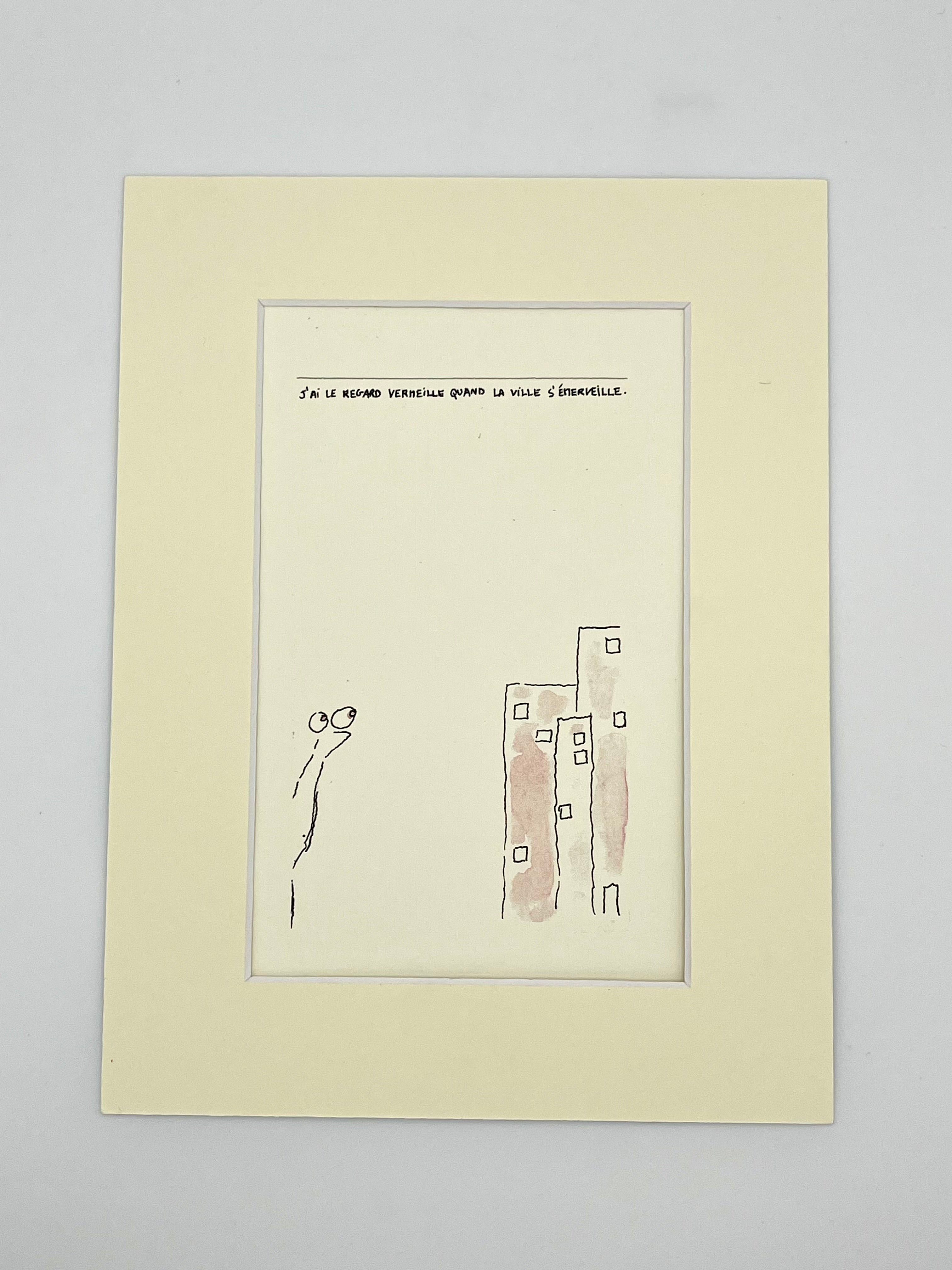 J’ai le regard vermeille quand la ville s’émerveille