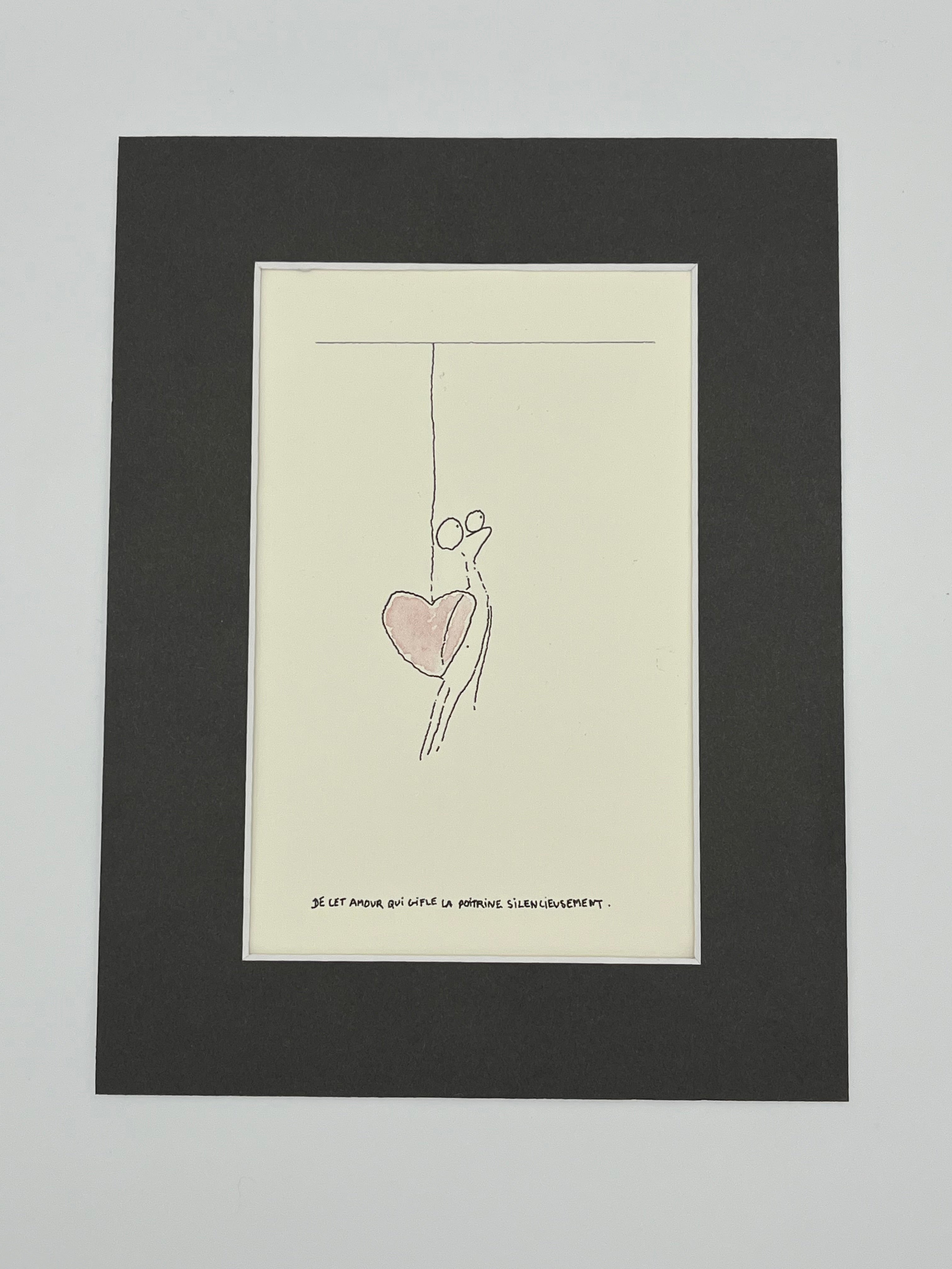 De cet amour qui gifle la poitrine silencieusement