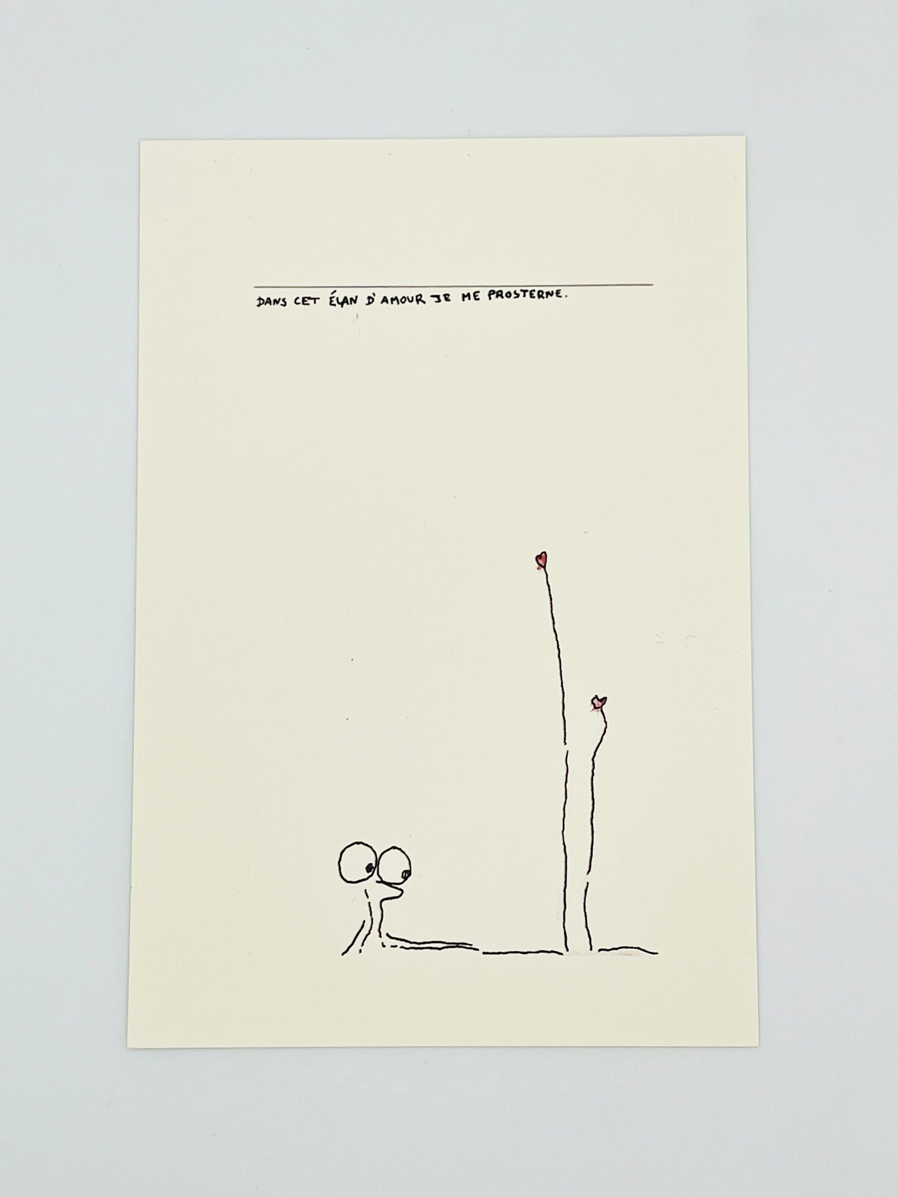 Dans cet élan d’amour je me prosterne