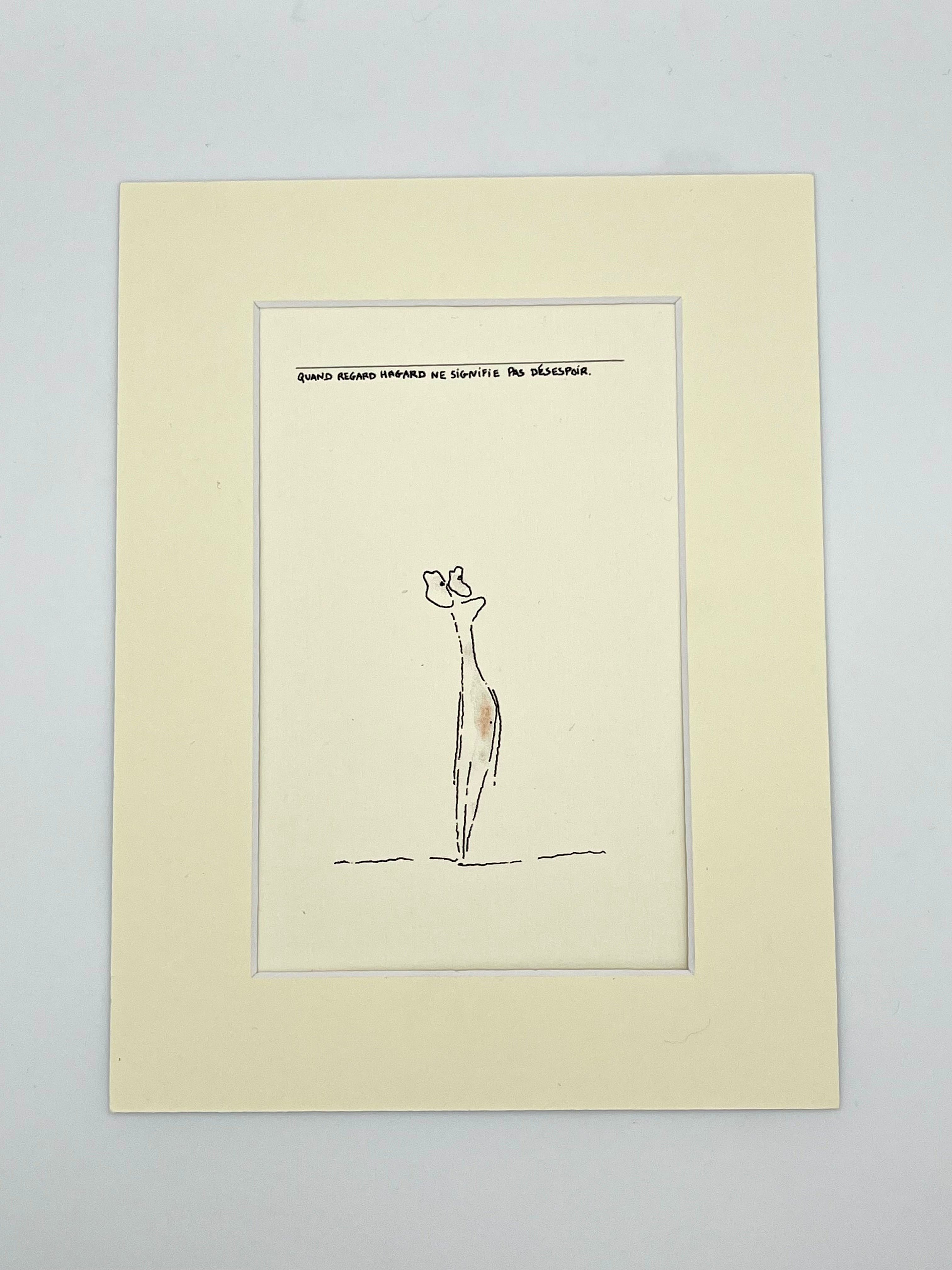 Quand regard hagard ne signifie pas désespoir