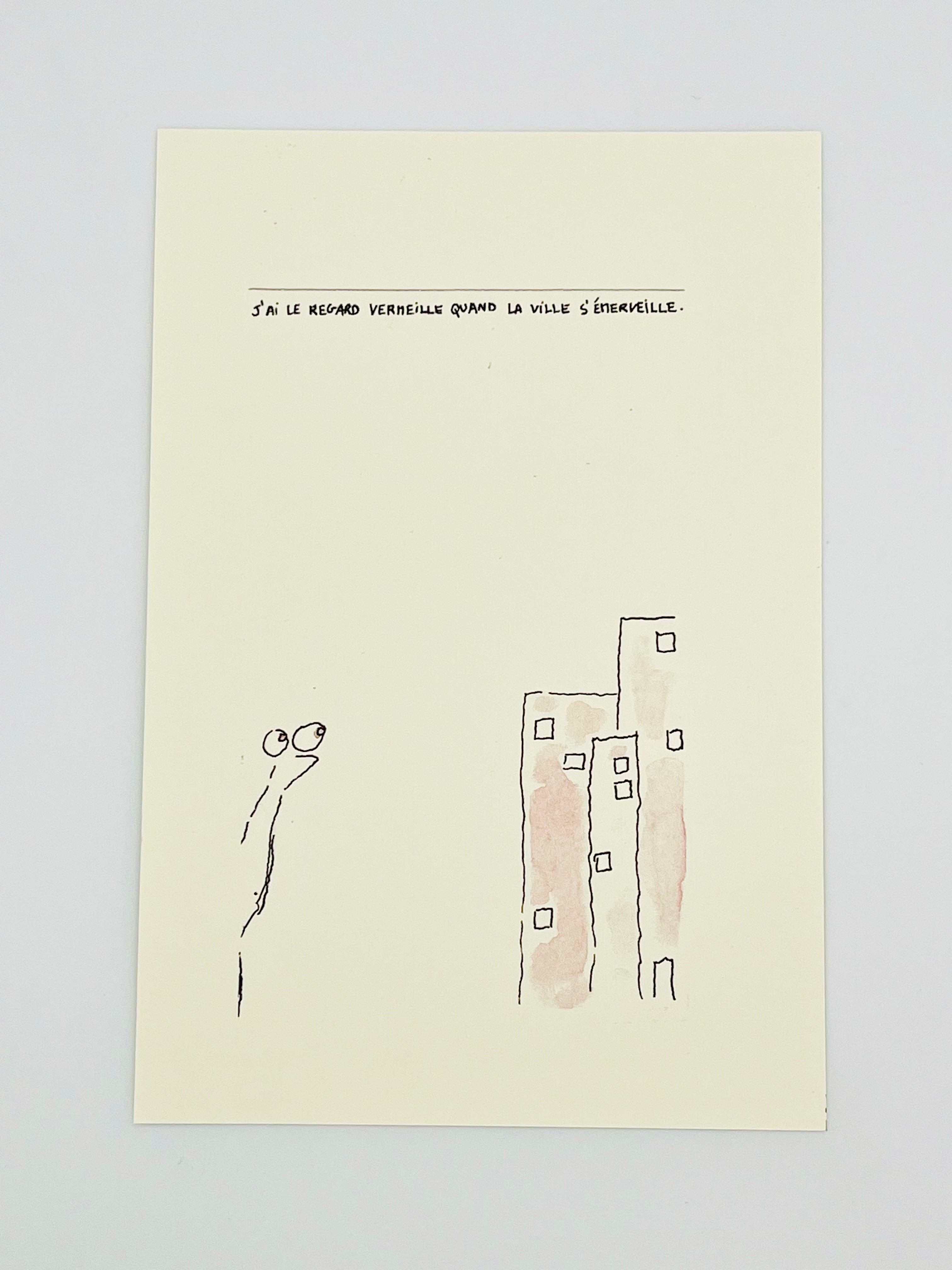 J’ai le regard vermeille quand la ville s’émerveille