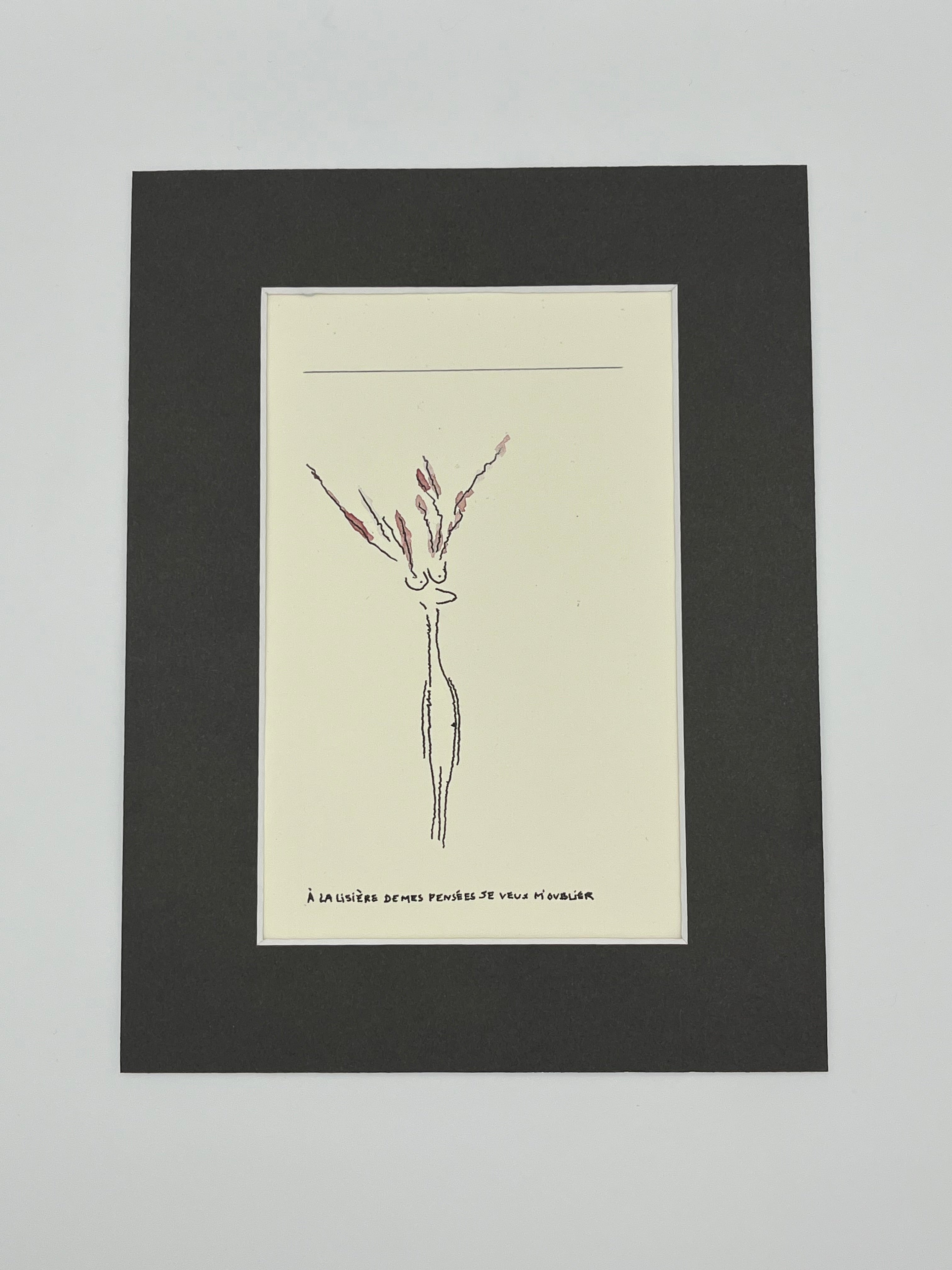 À la lisière de mes pensées je veux m’oublier