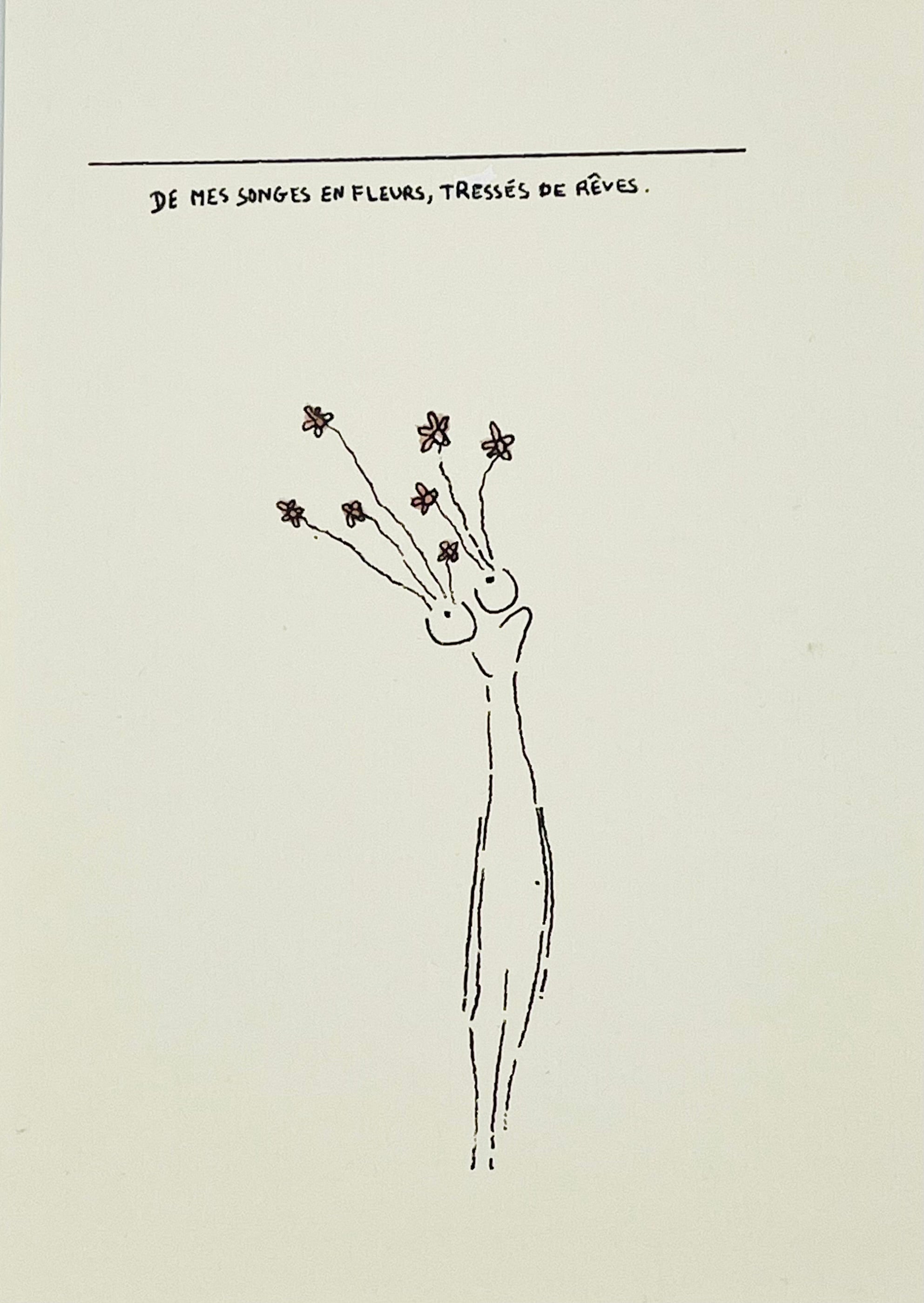De mes songes en fleurs, tressés de rêves.