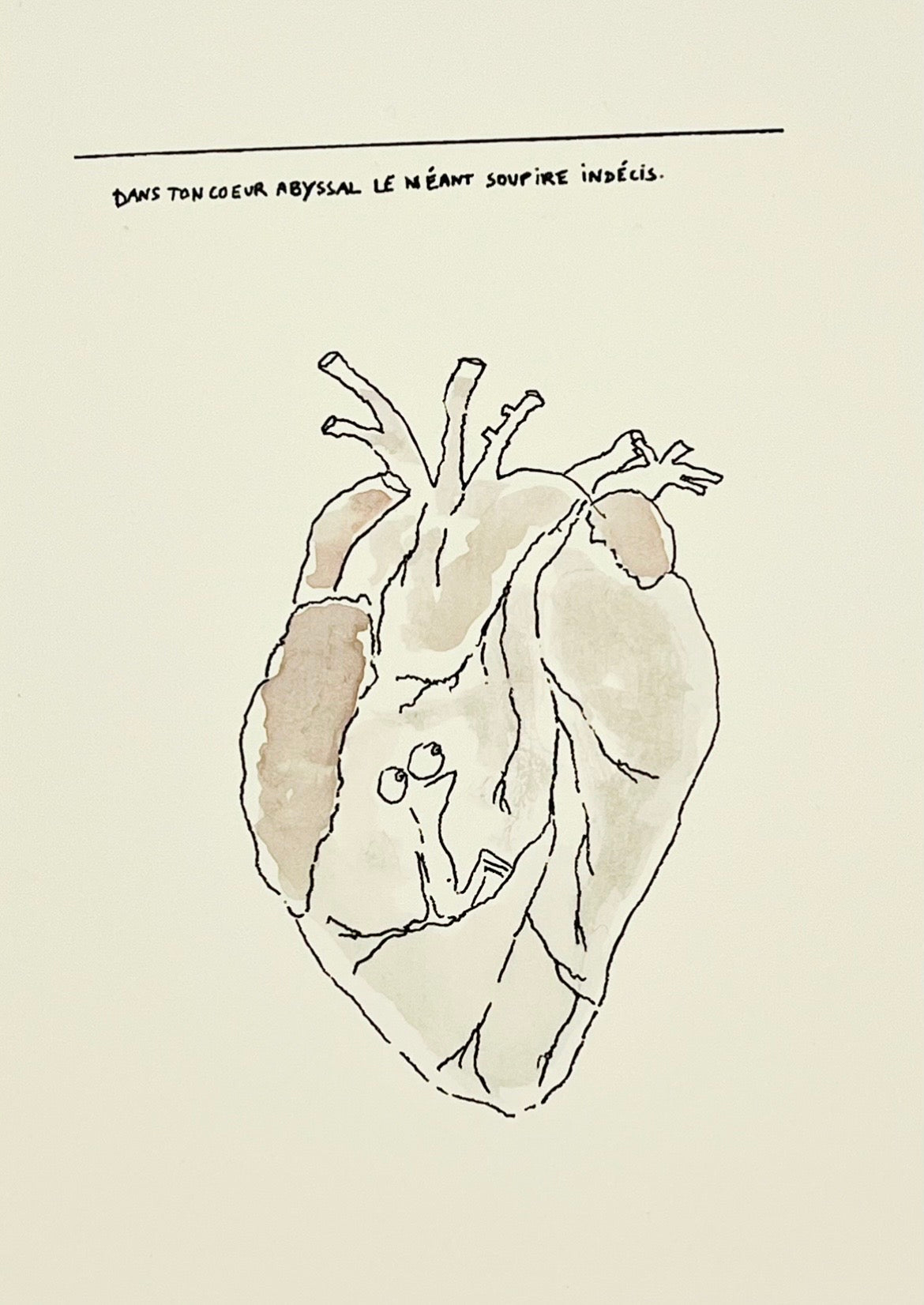 Dans ton coeur abyssal le néant soupire indécis.