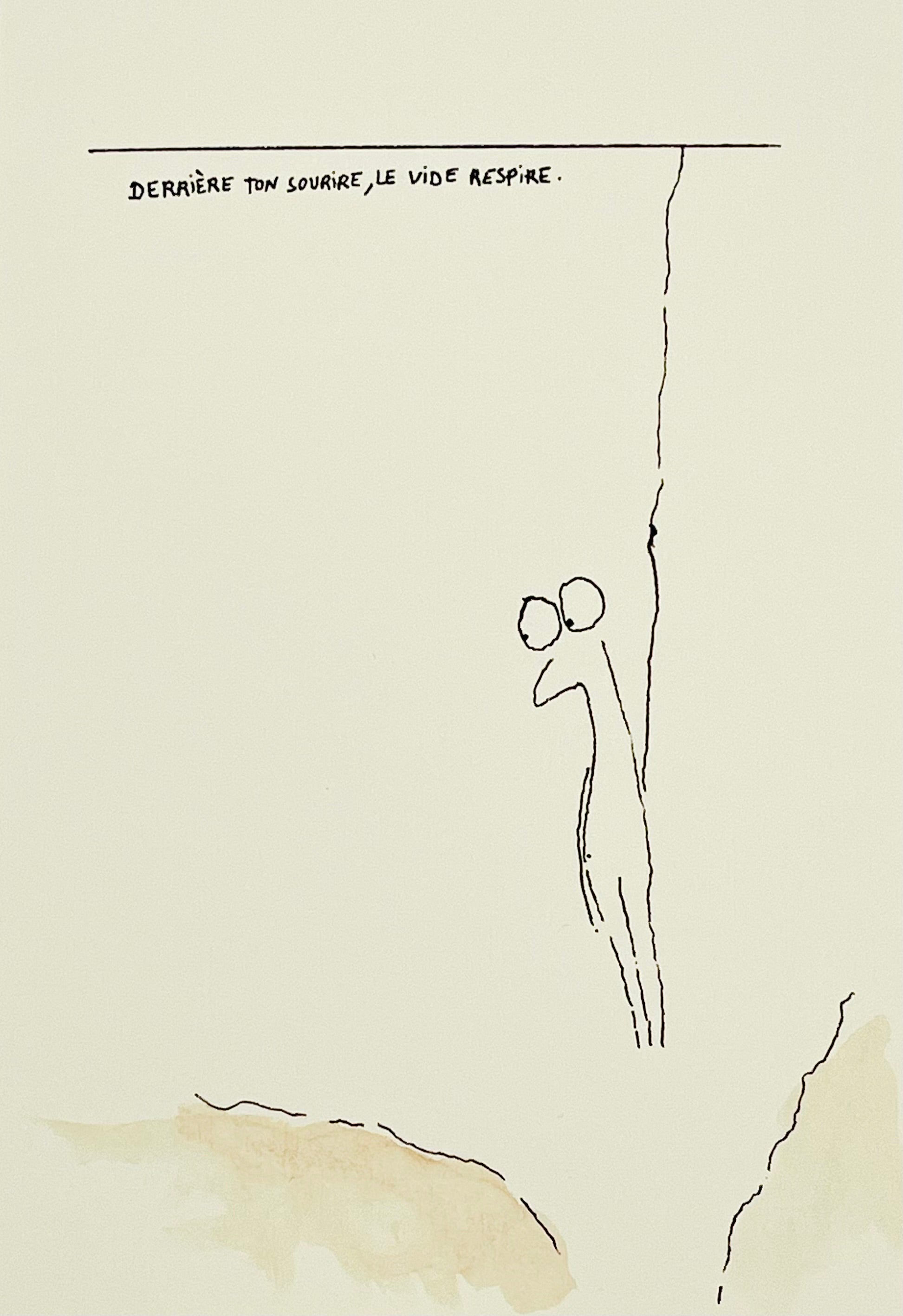 Derrière ton sourire, le vide respire.