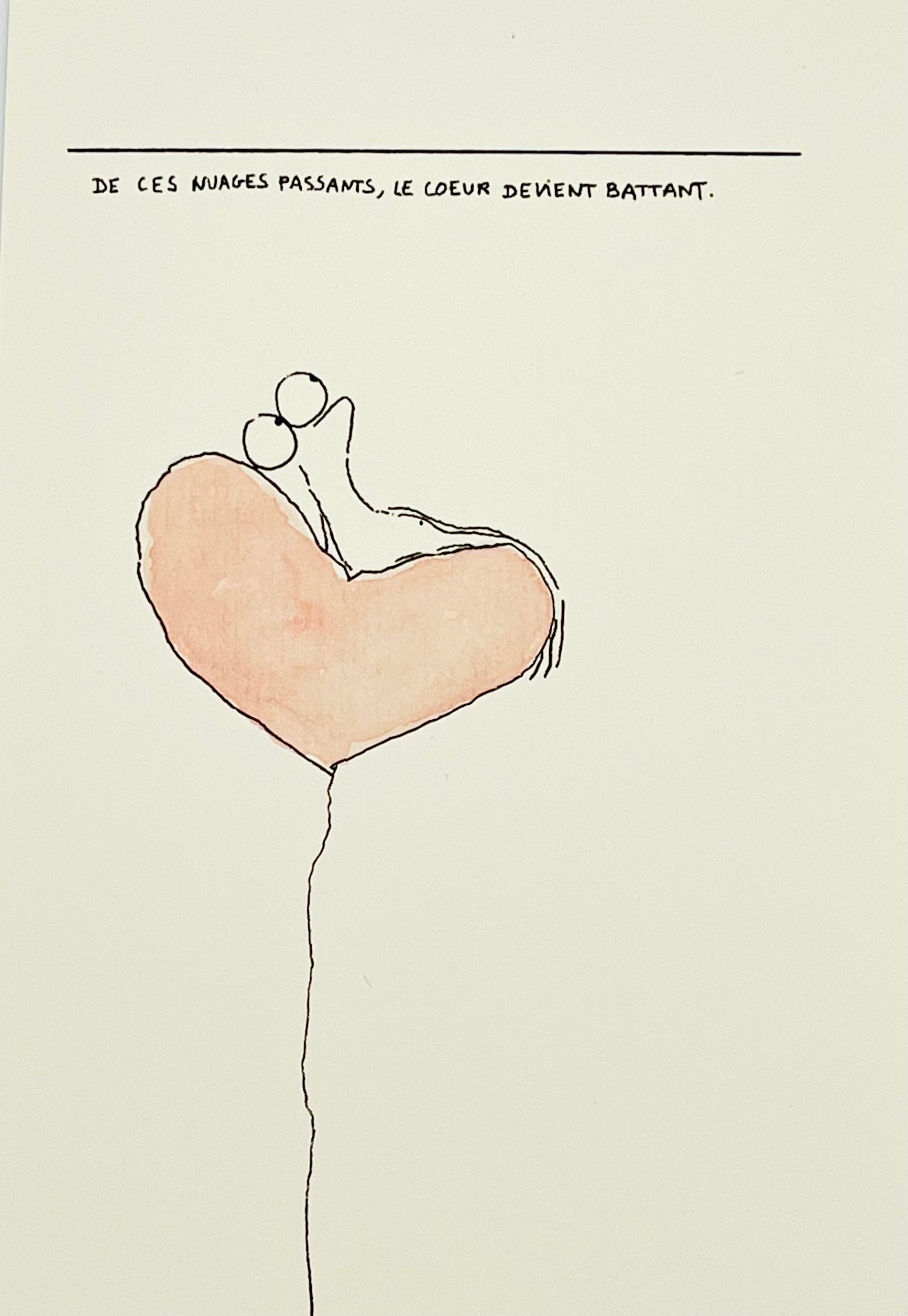 De ces nuages passants, le coeur devient battant