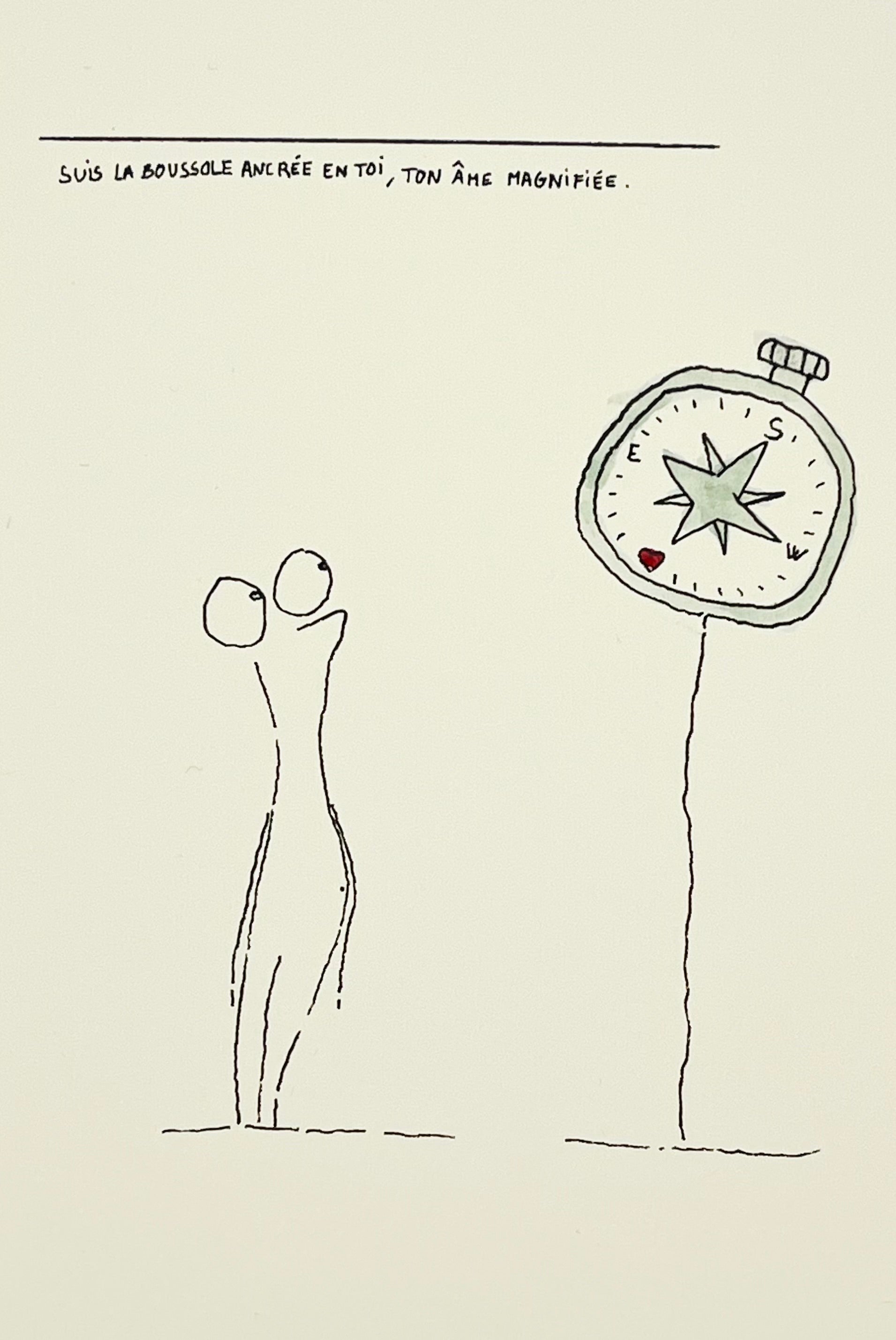 Suis la boussole ancrée en toi, ton âme magnifiée.